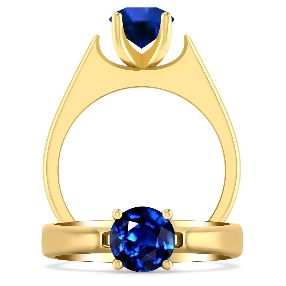 Yellow Gold - Sapphire