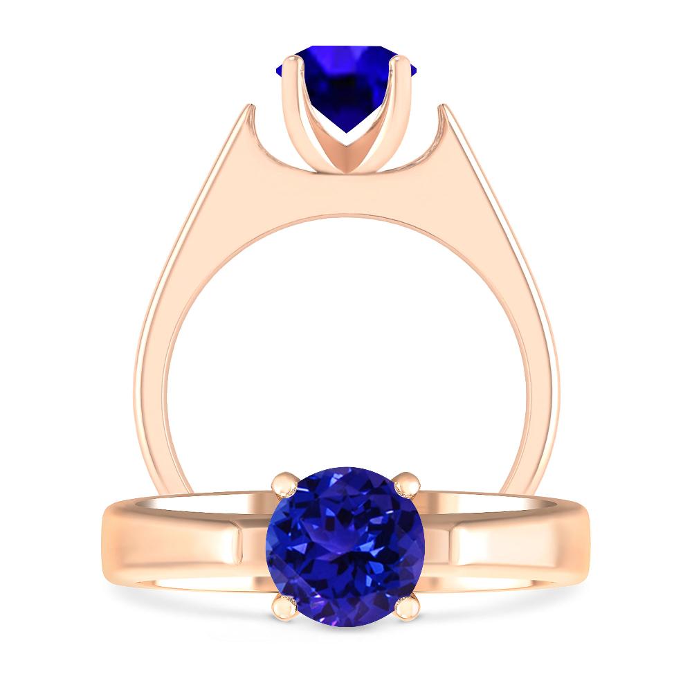 Rose Gold - Tanzanite