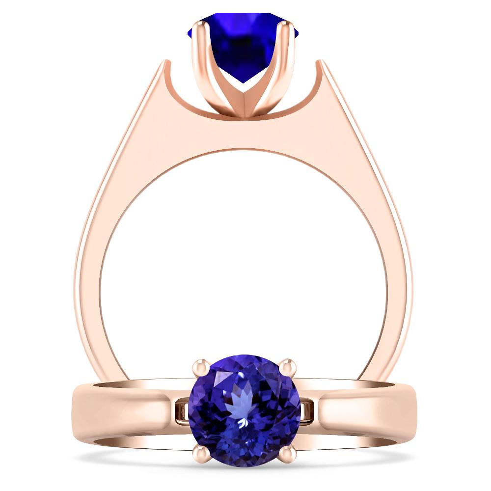 Rose Gold - Tanzanite