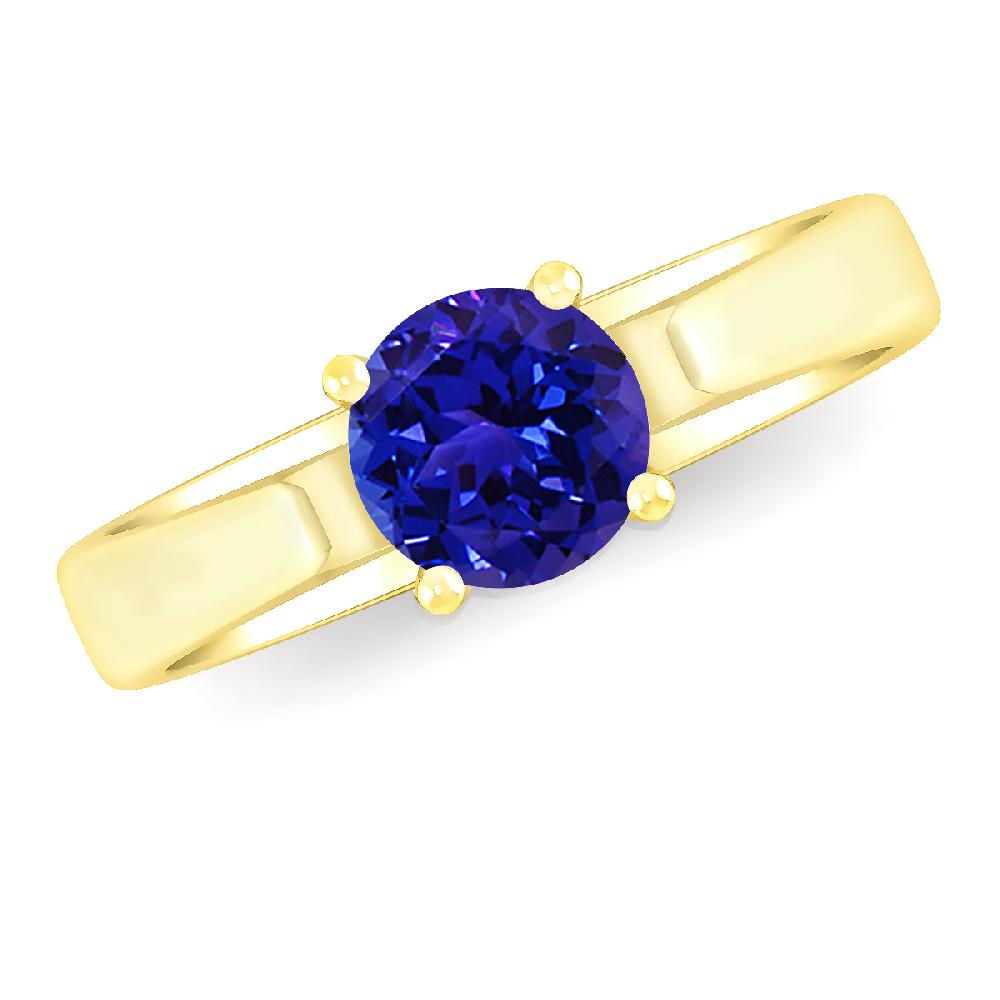 Yellow Gold - Tanzanite