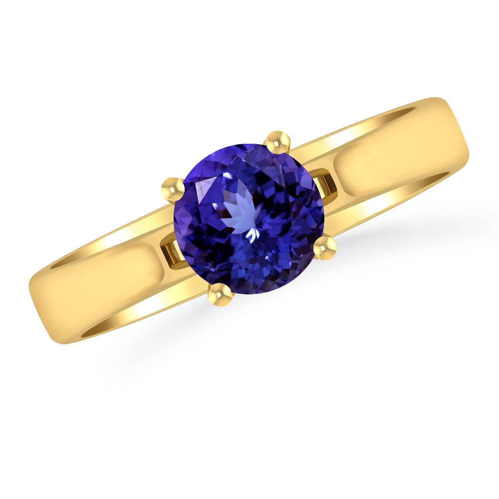 Yellow Gold - Tanzanite