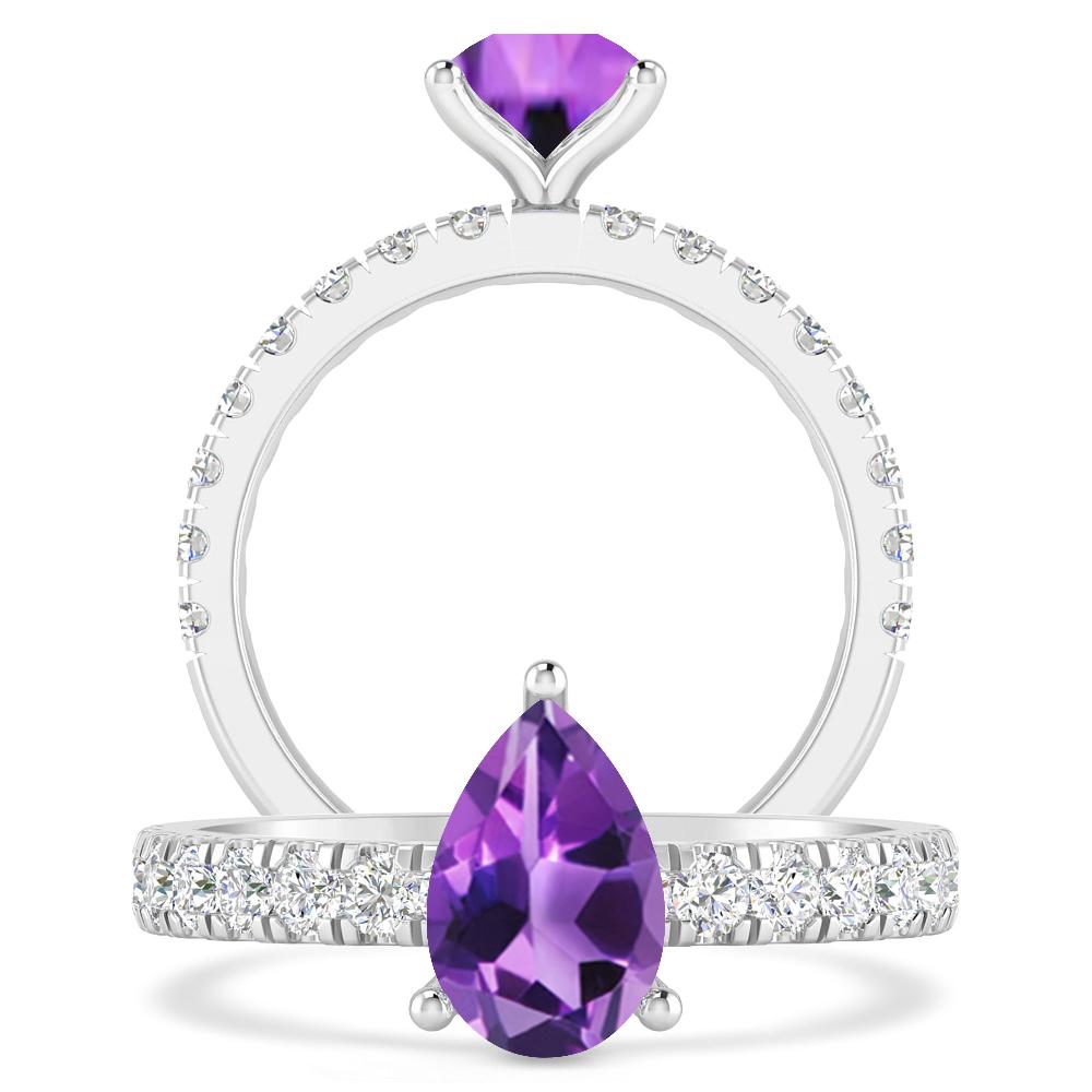 White Gold - Amethyst