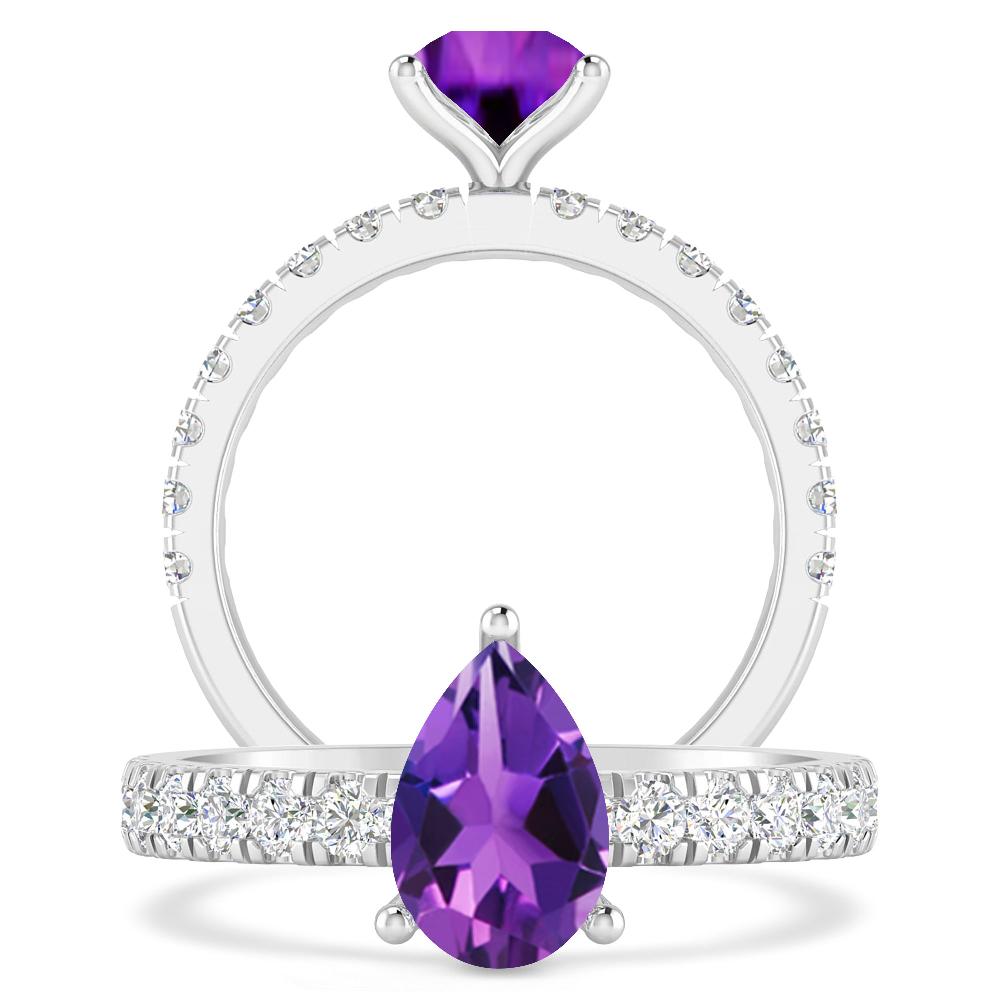 White Gold - Amethyst