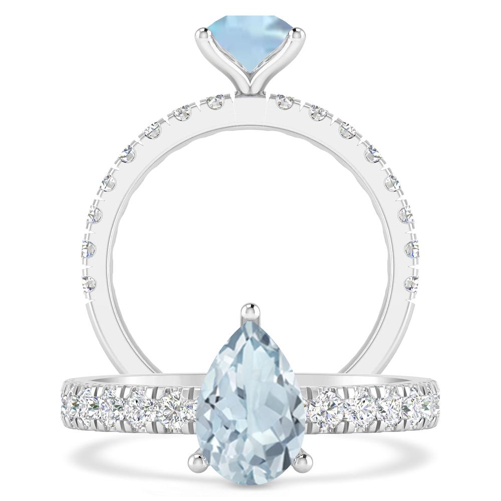 White Gold - Aquamarine