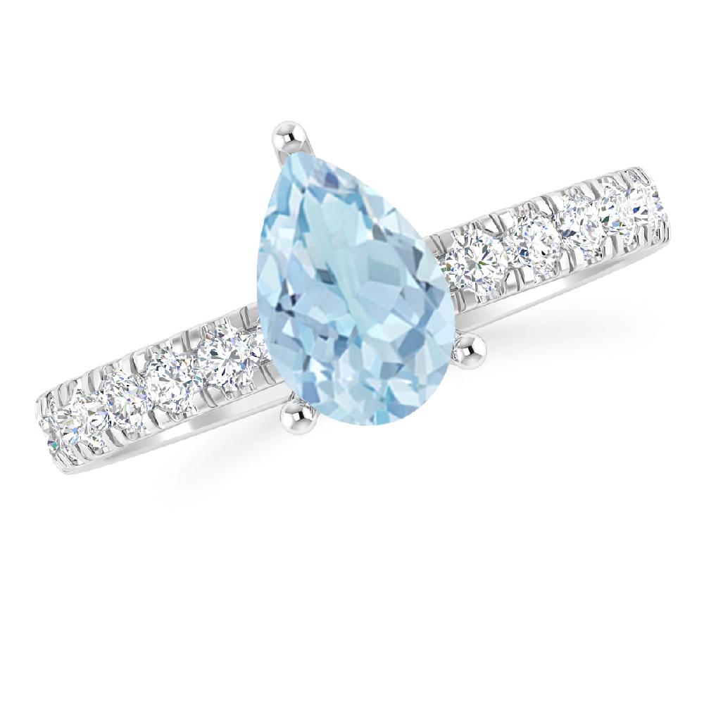 White Gold - Aquamarine