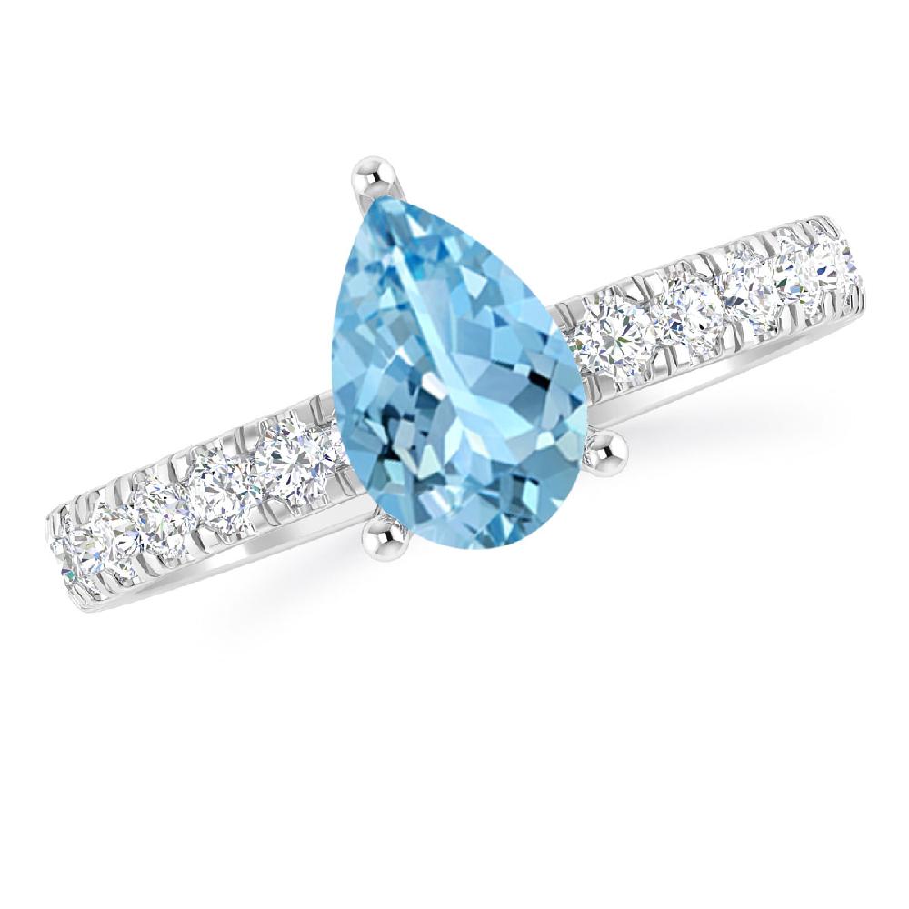 White Gold - Aquamarine