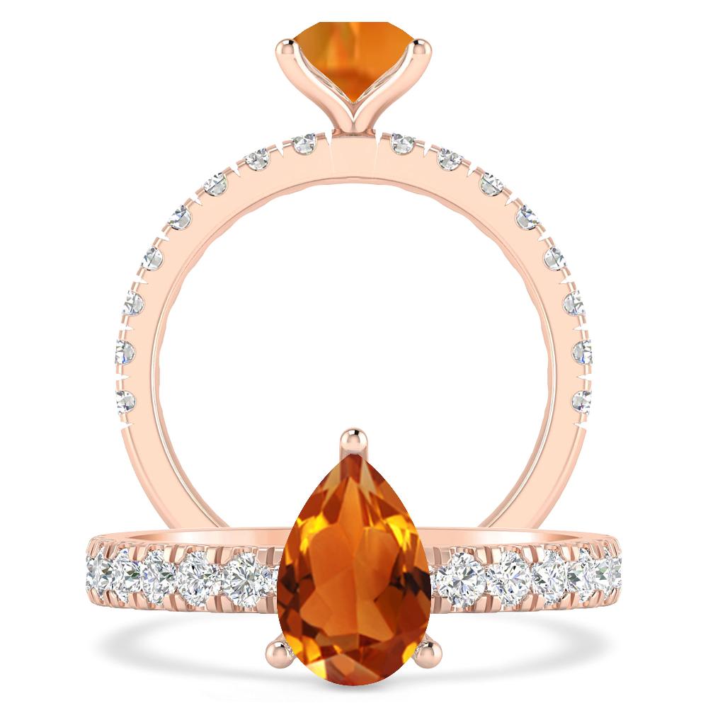 Rose Gold - Citrine