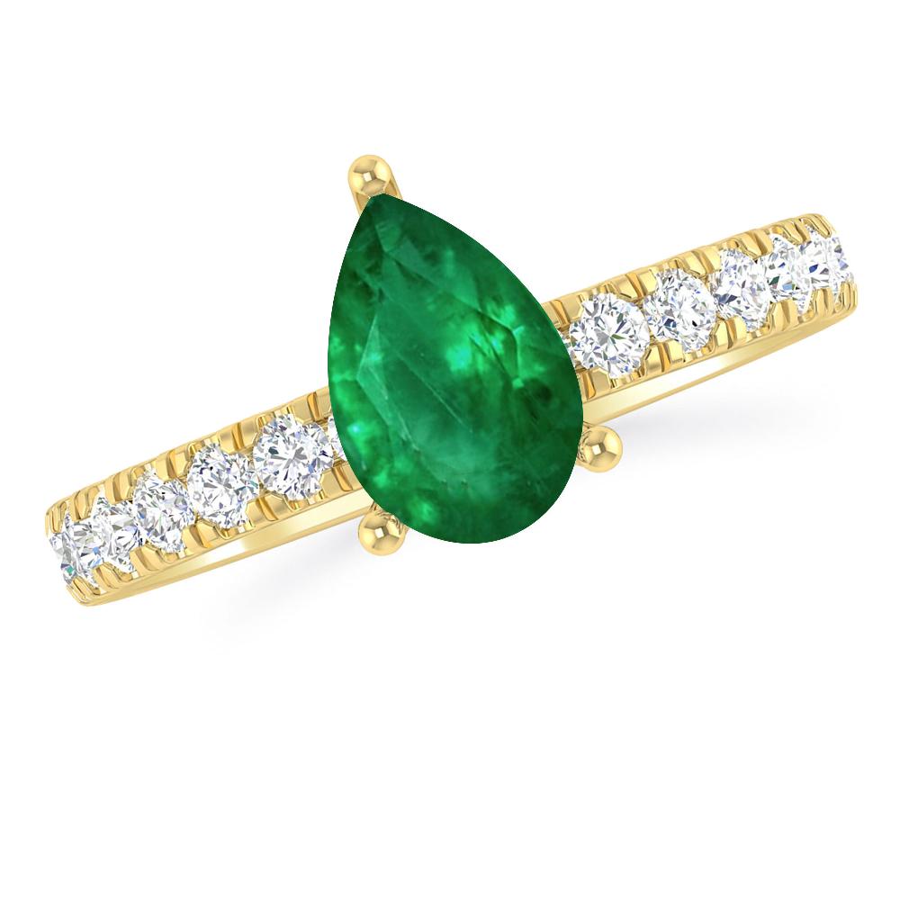 Yellow Gold - Emerald