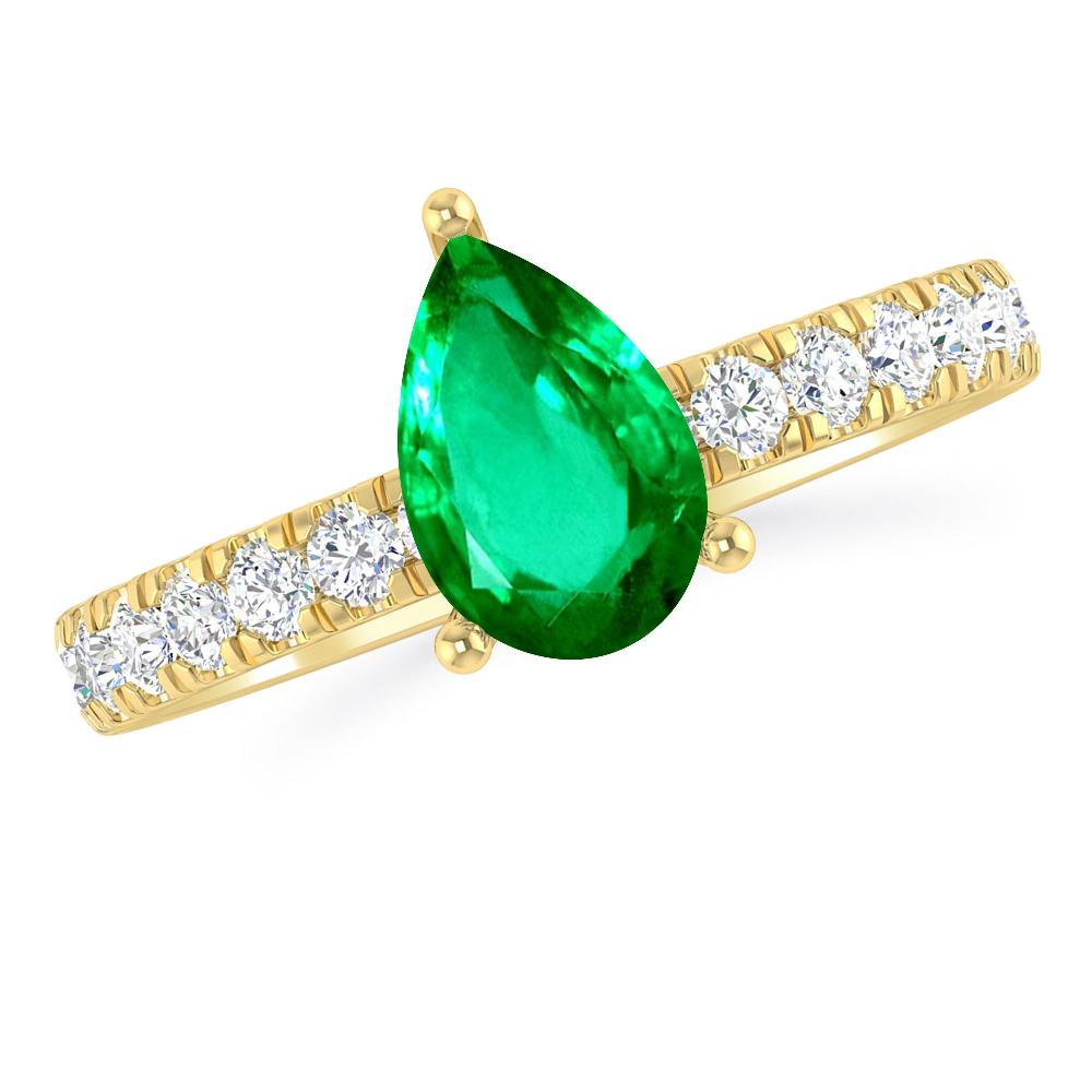 Yellow Gold - Emerald