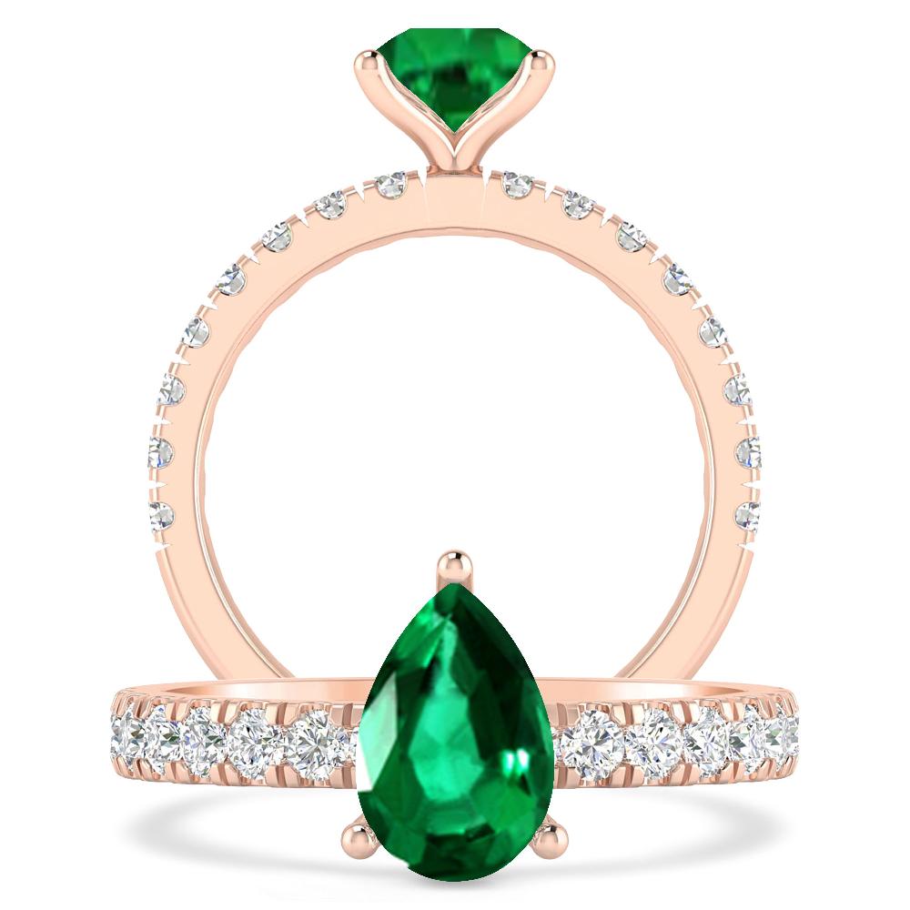 Rose Gold - Emerald