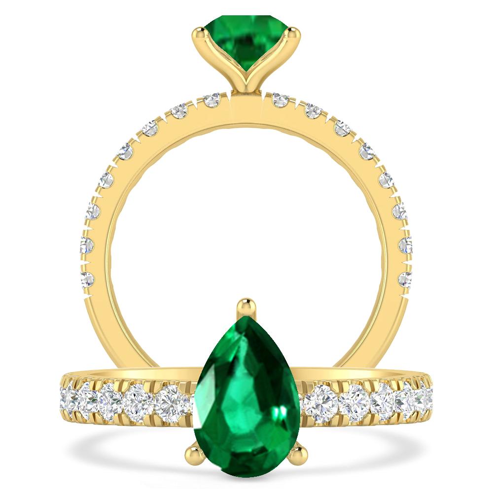 Yellow Gold - Emerald