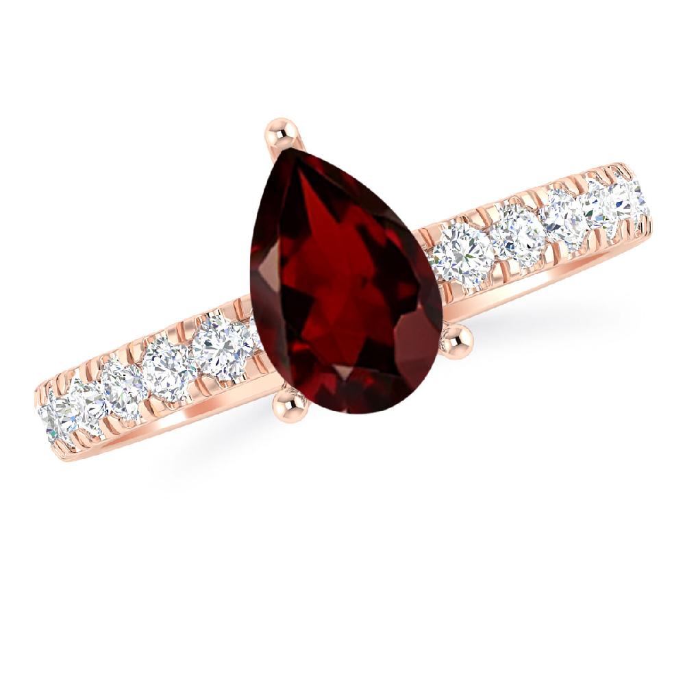 Rose Gold - Garnet