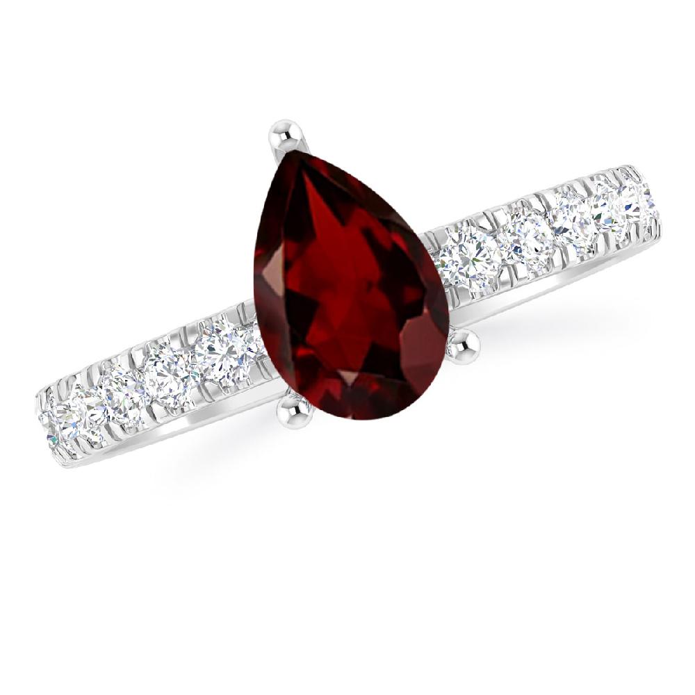 White Gold - Garnet