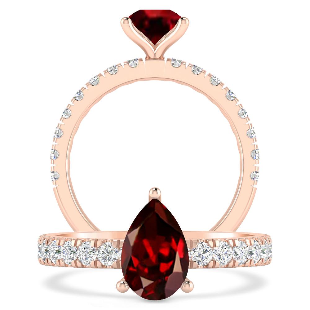 Rose Gold - Garnet