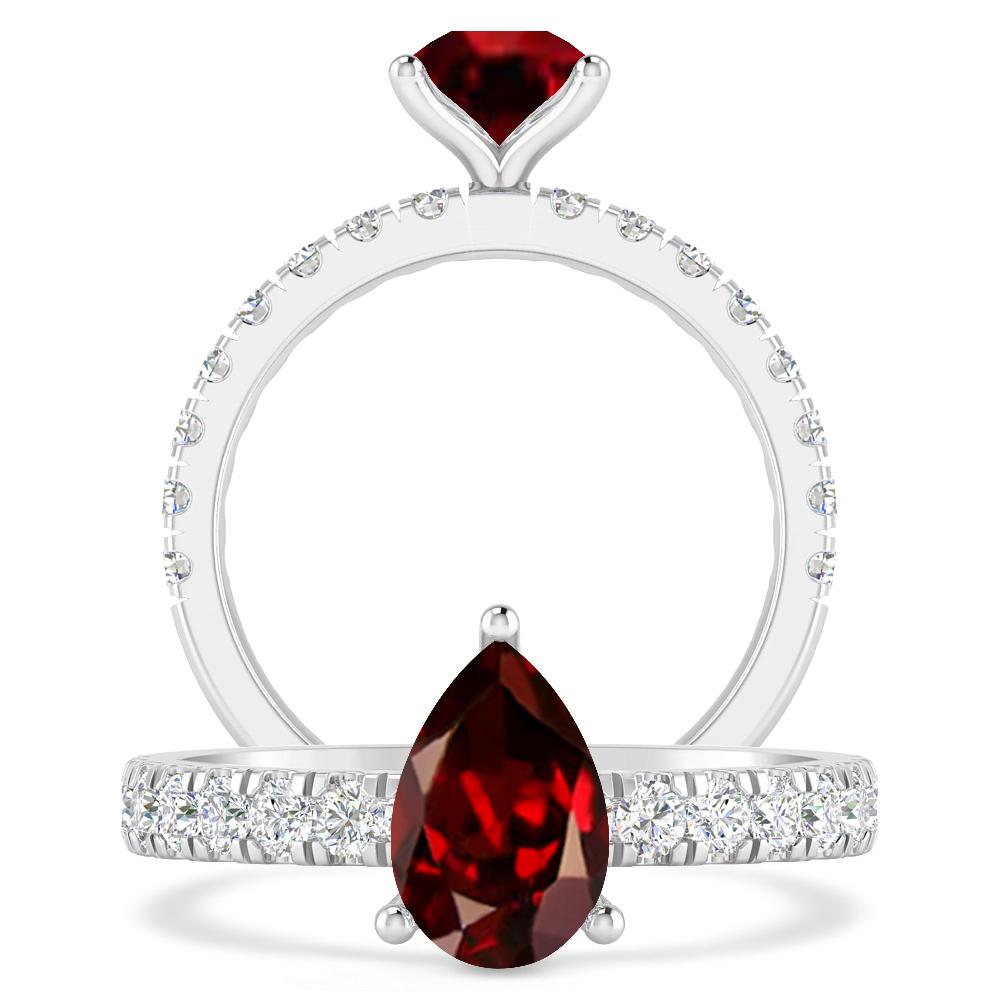 White Gold - Garnet