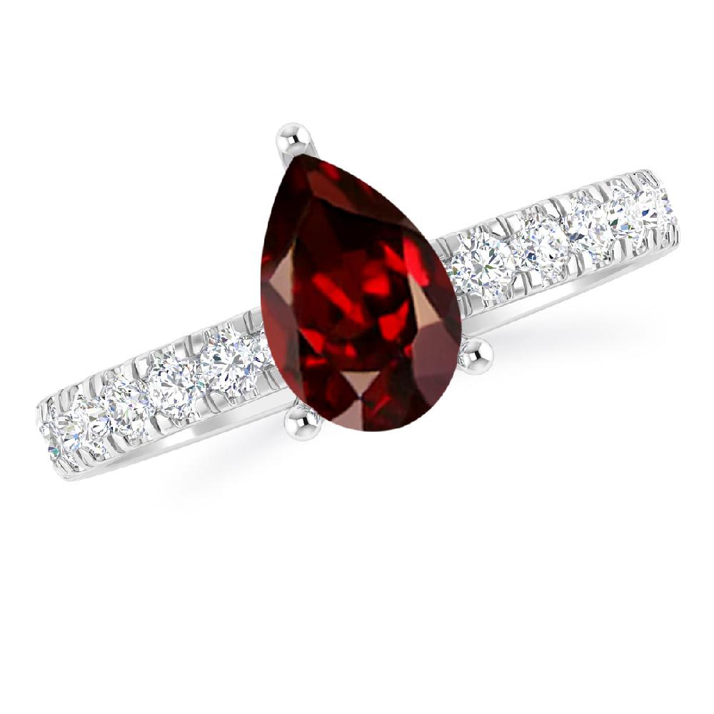 White Gold - Garnet