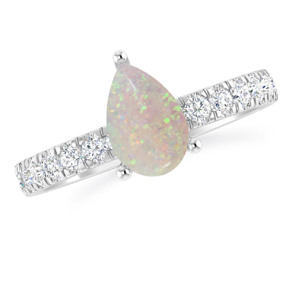 White Gold - Opal