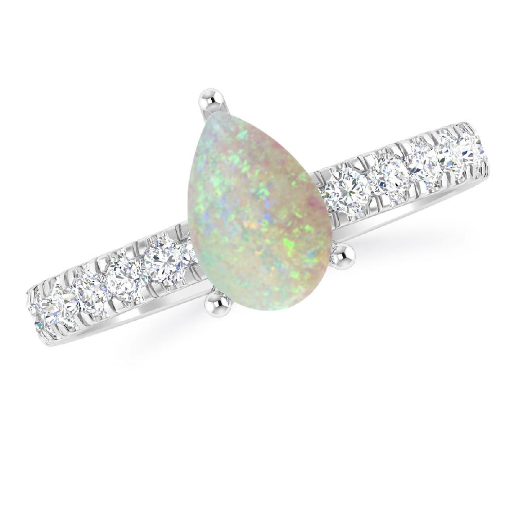 White Gold - Opal