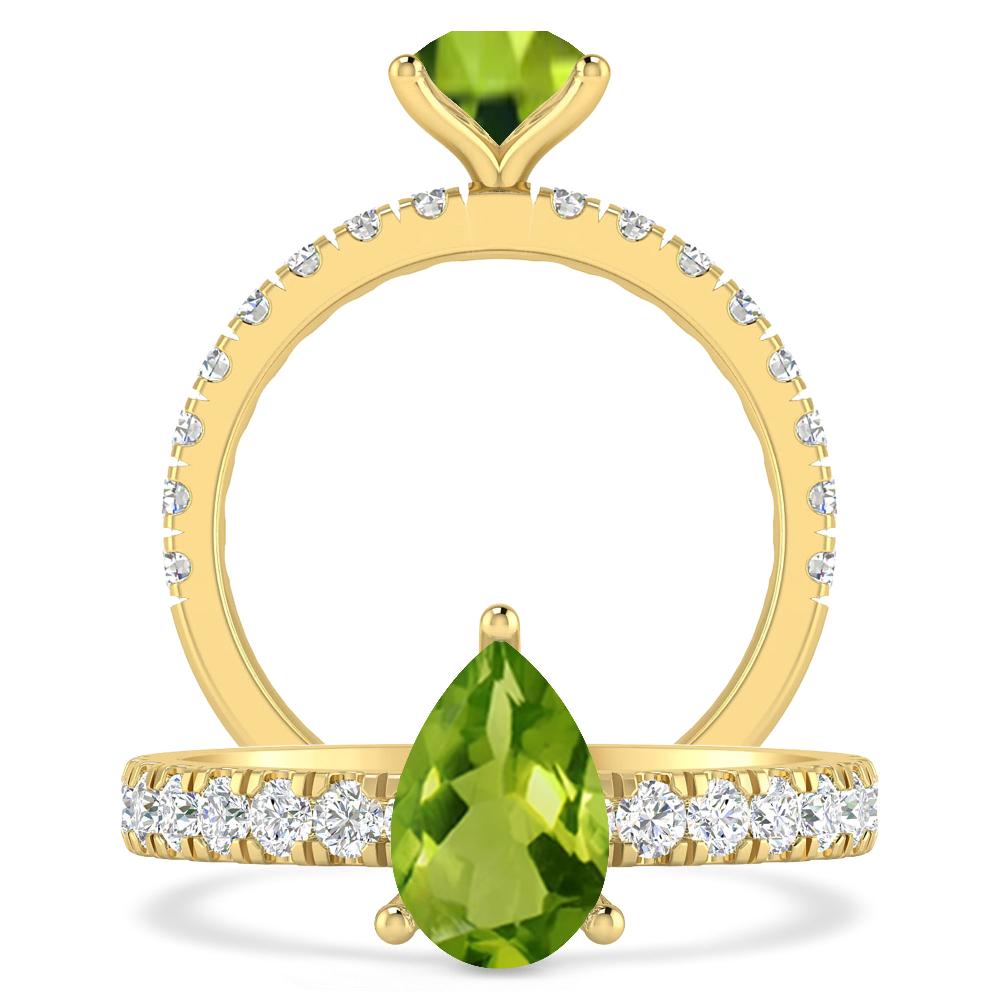 Yellow Gold - Peridot