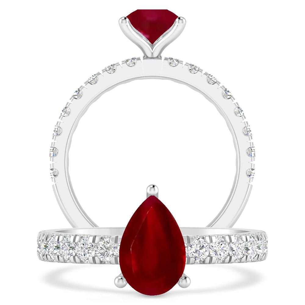 White Gold - Ruby