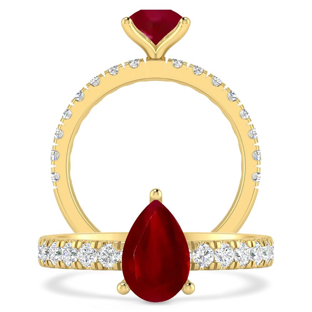 Yellow Gold - Ruby