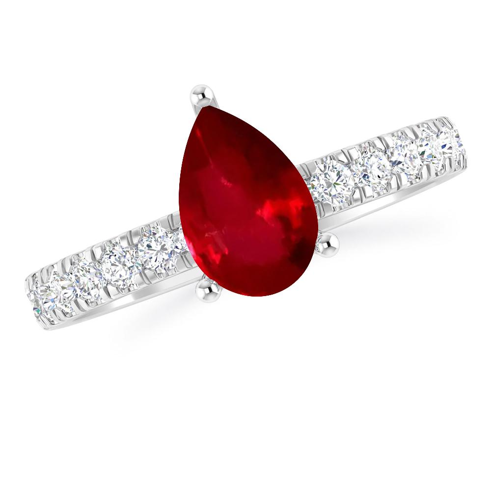 White Gold - Ruby