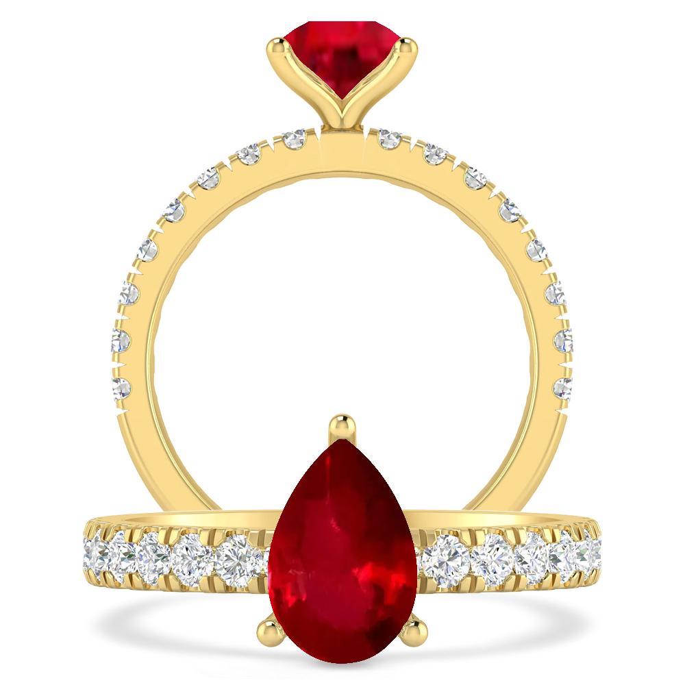 Yellow Gold - Ruby