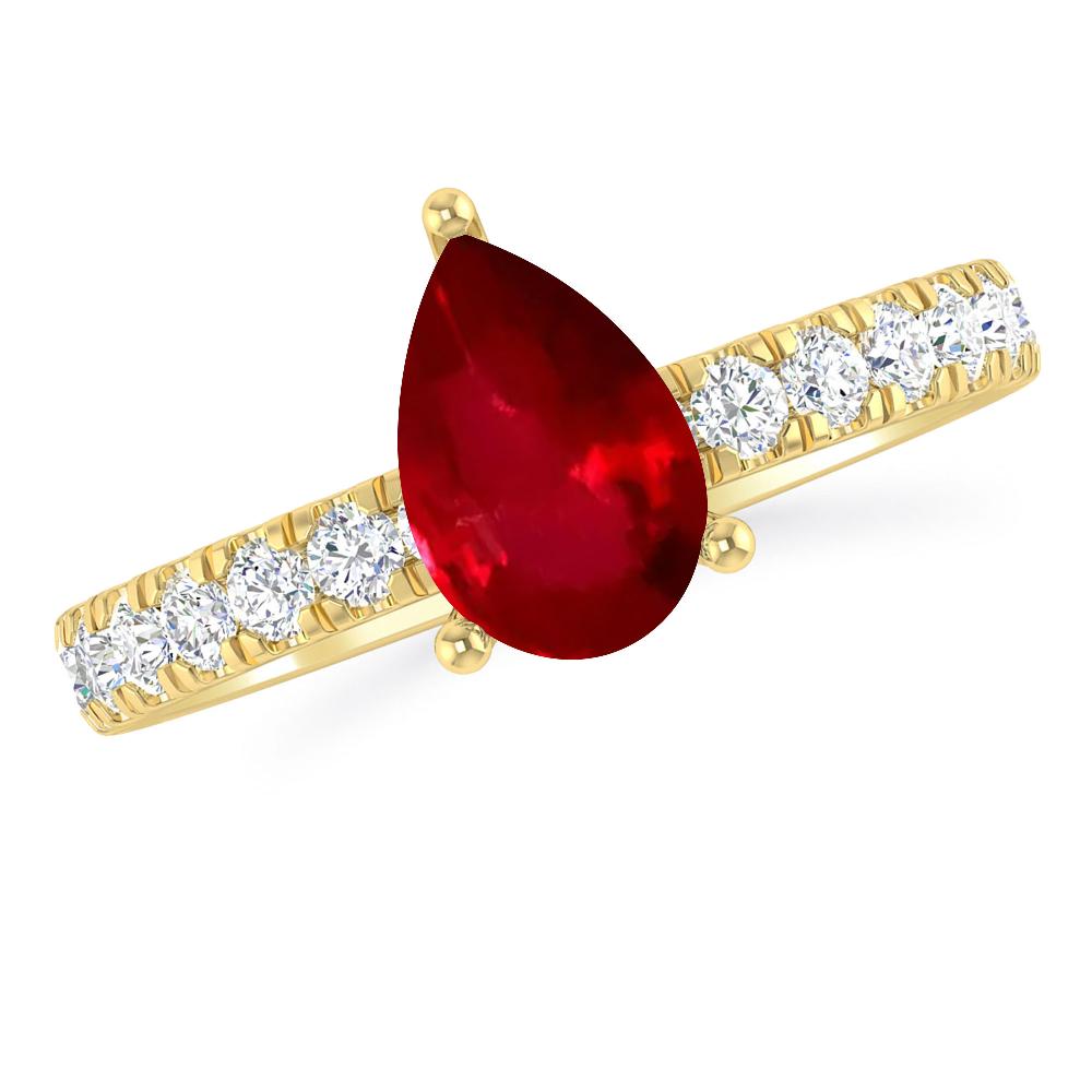 Yellow Gold - Ruby