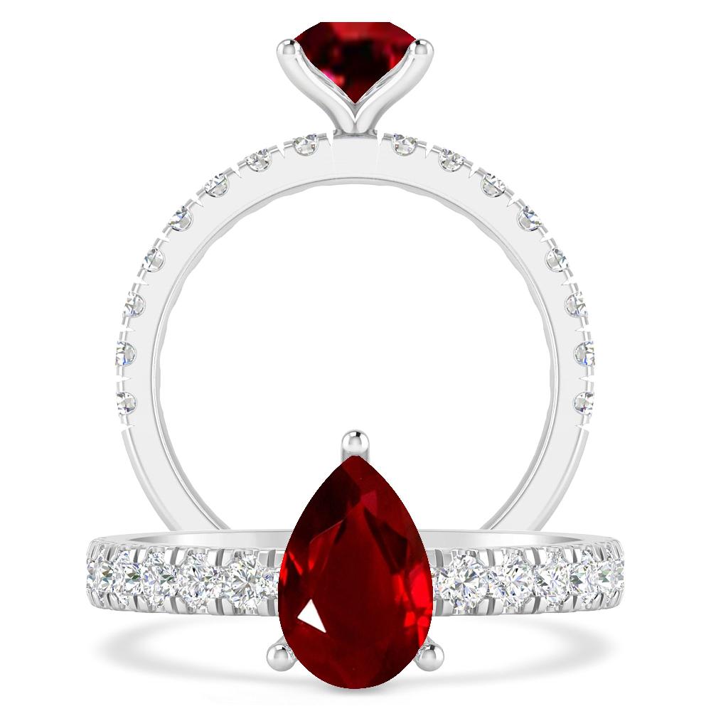 White Gold - Ruby