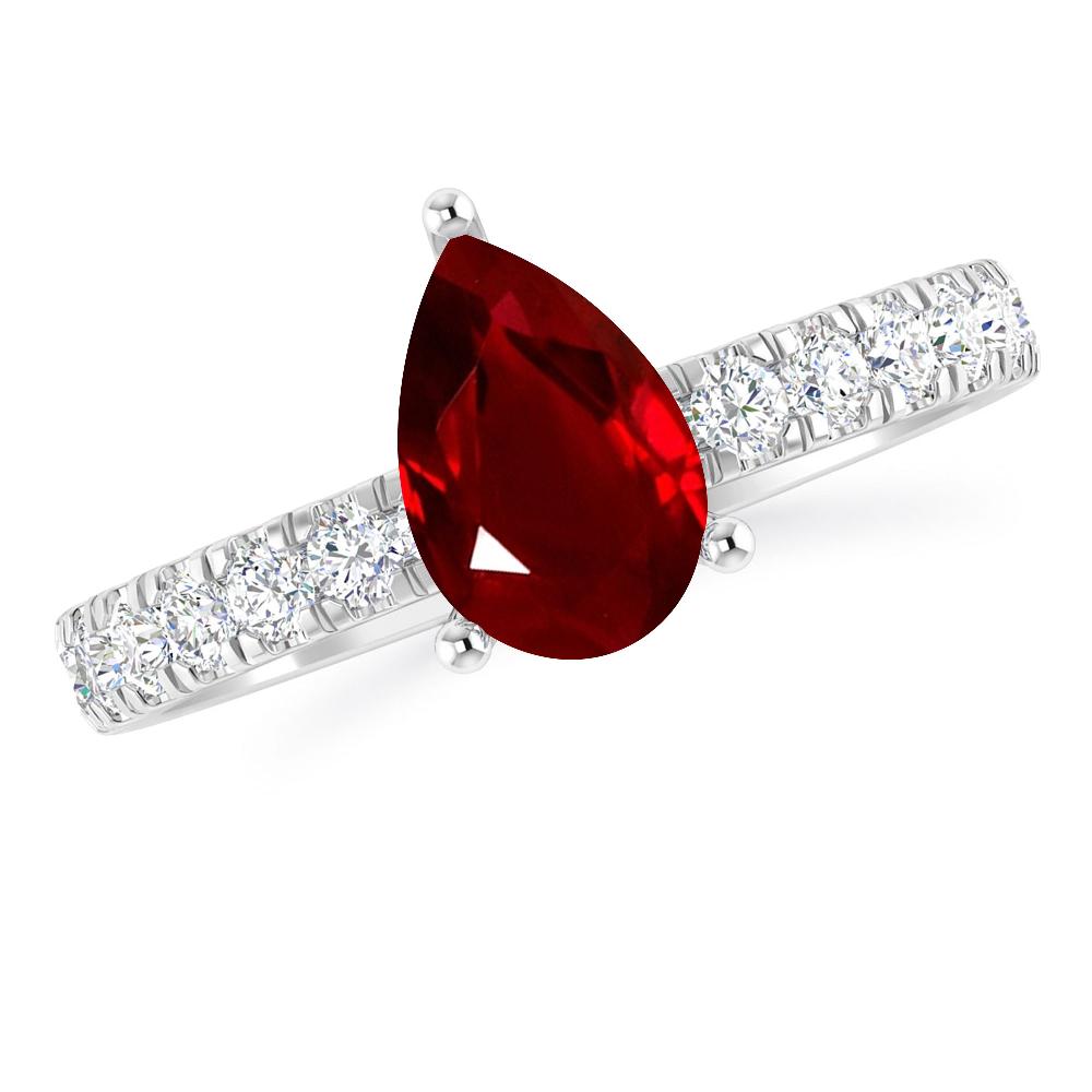 White Gold - Ruby