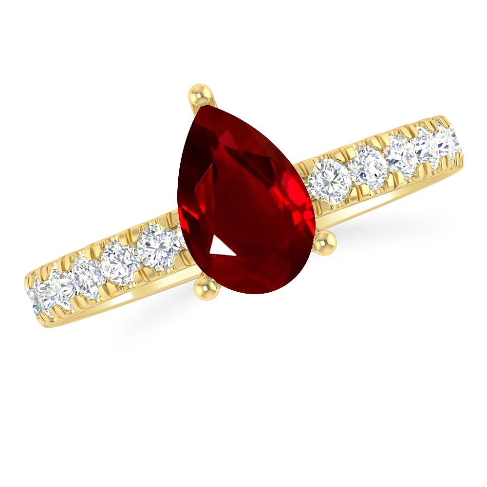 Yellow Gold - Ruby