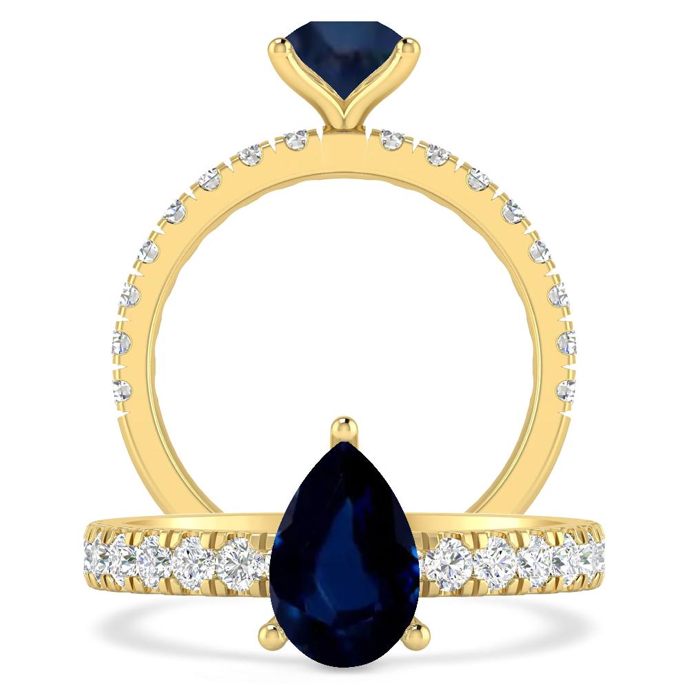 Yellow Gold - Sapphire