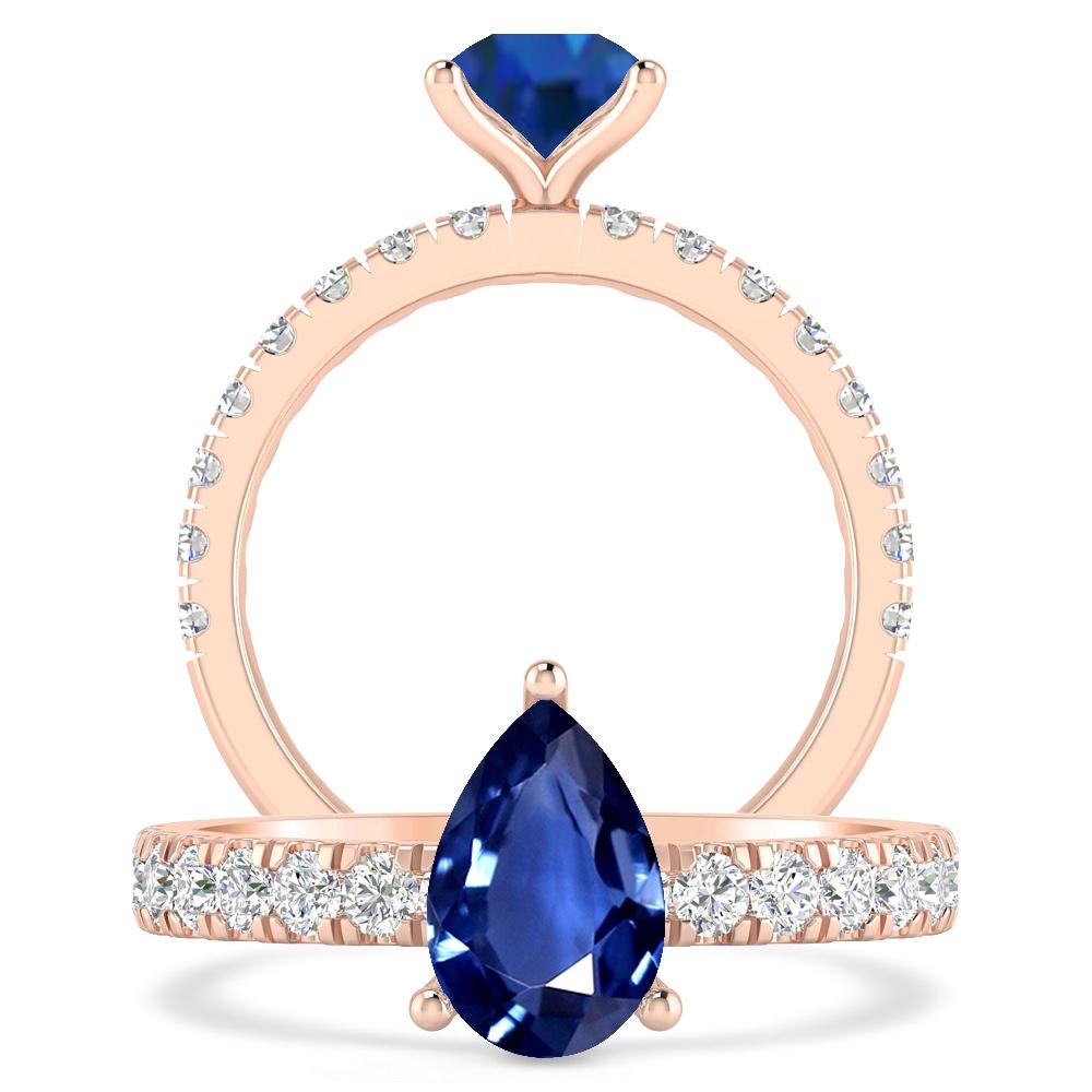 Rose Gold - Sapphire