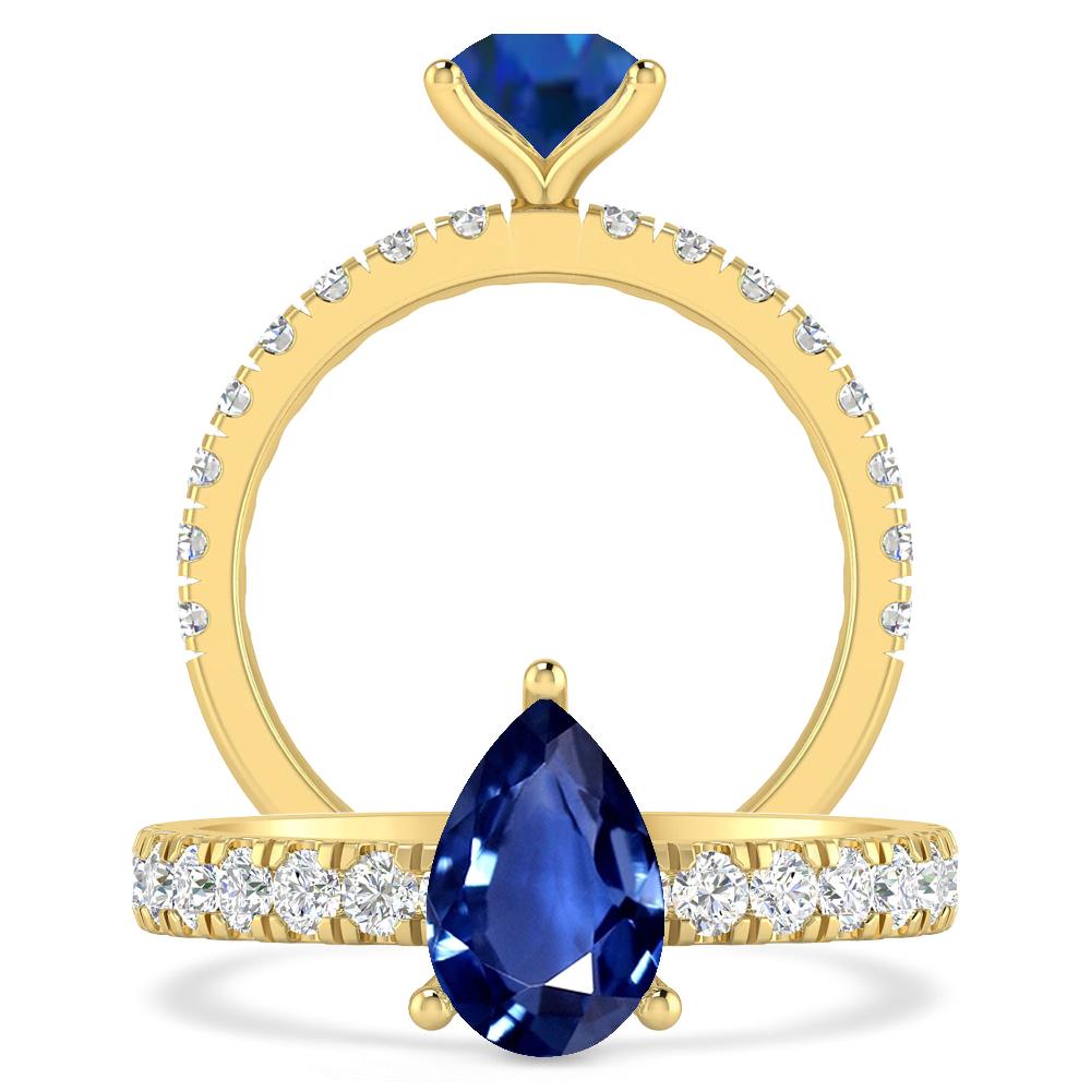 Yellow Gold - Sapphire