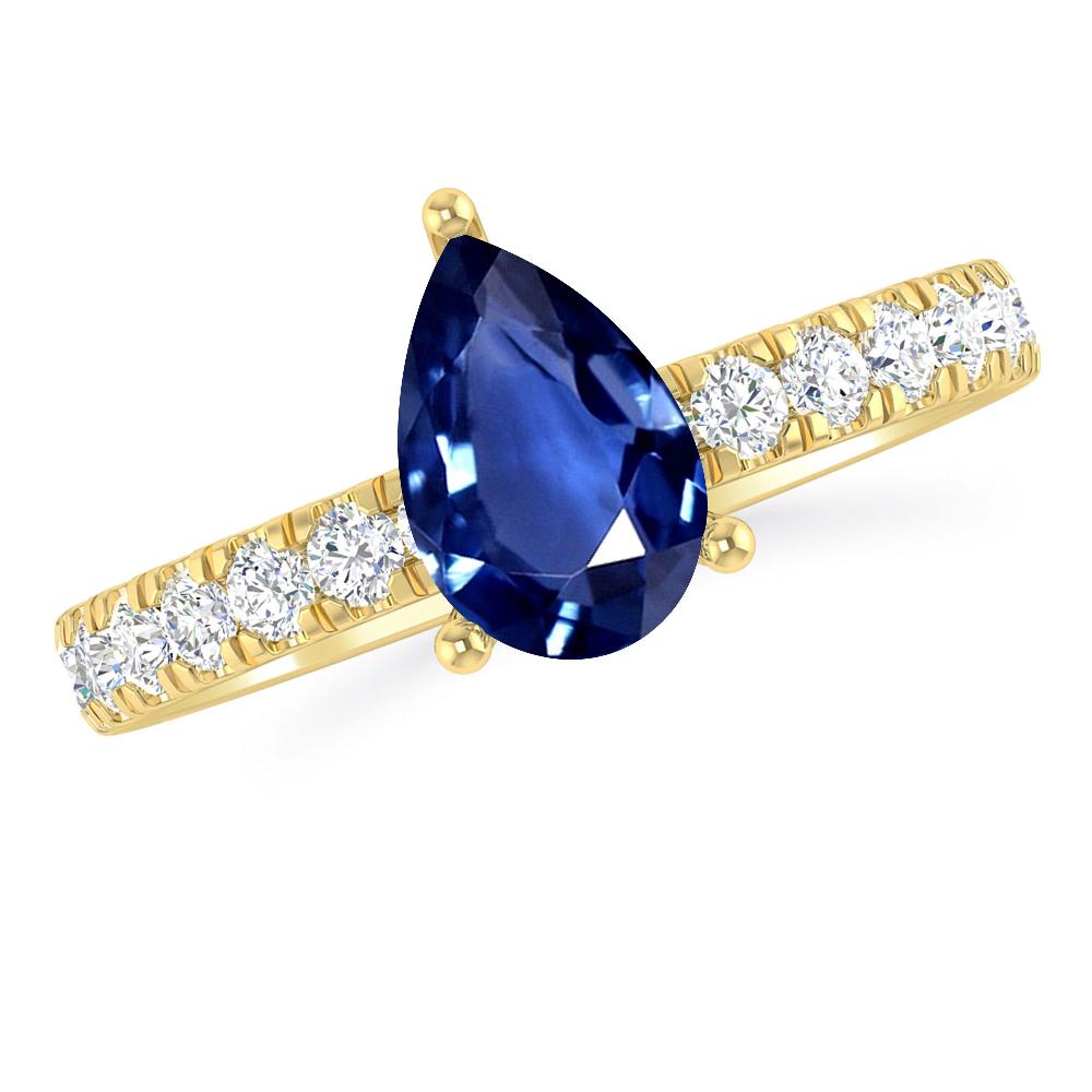 Yellow Gold - Sapphire