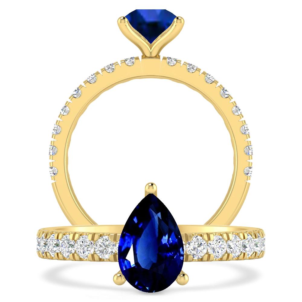 Yellow Gold - Sapphire