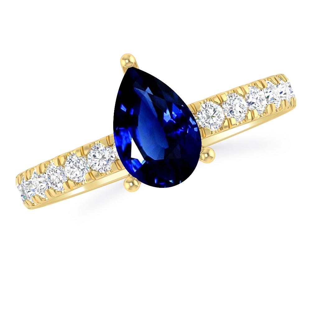 Yellow Gold - Sapphire