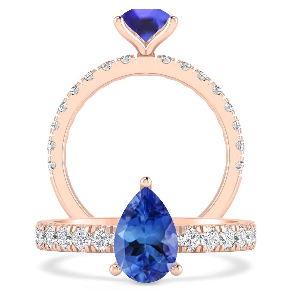 Rose Gold - Tanzanite