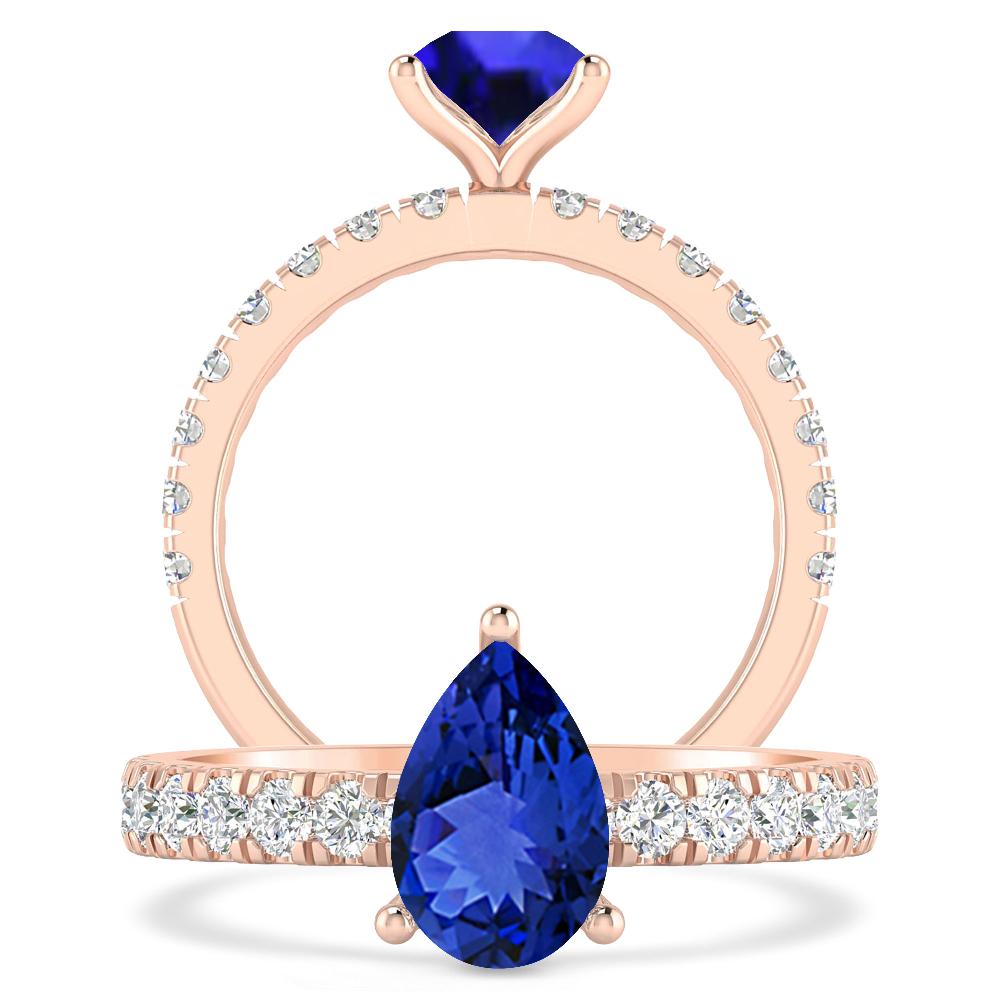 Rose Gold - Tanzanite