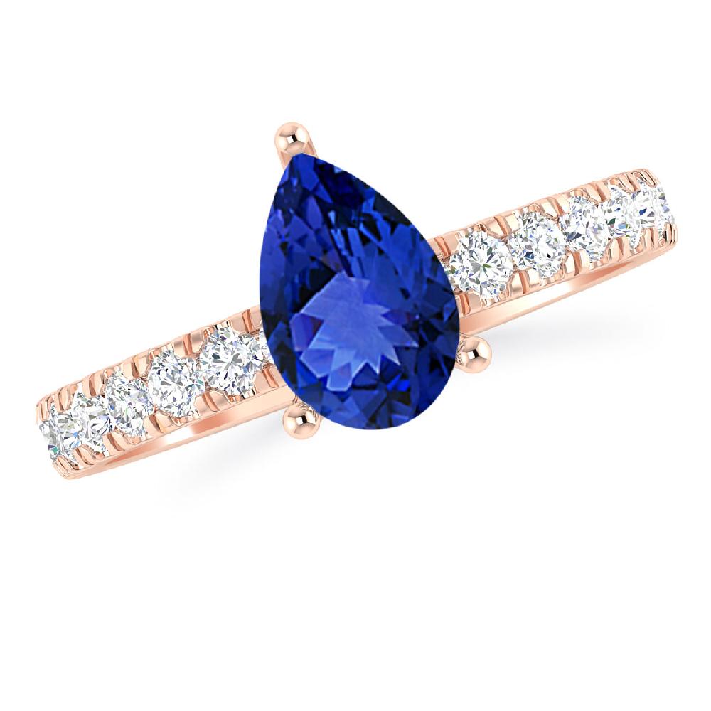 Rose Gold - Tanzanite