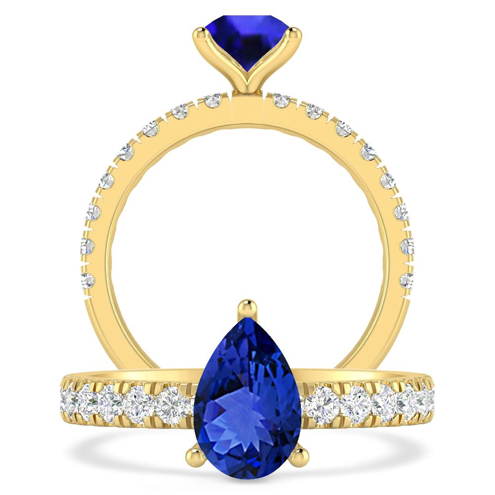 Yellow Gold - Tanzanite