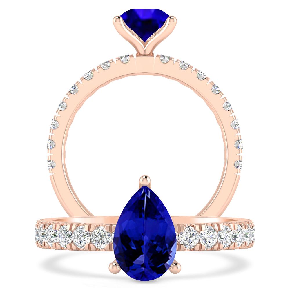 Rose Gold - Tanzanite