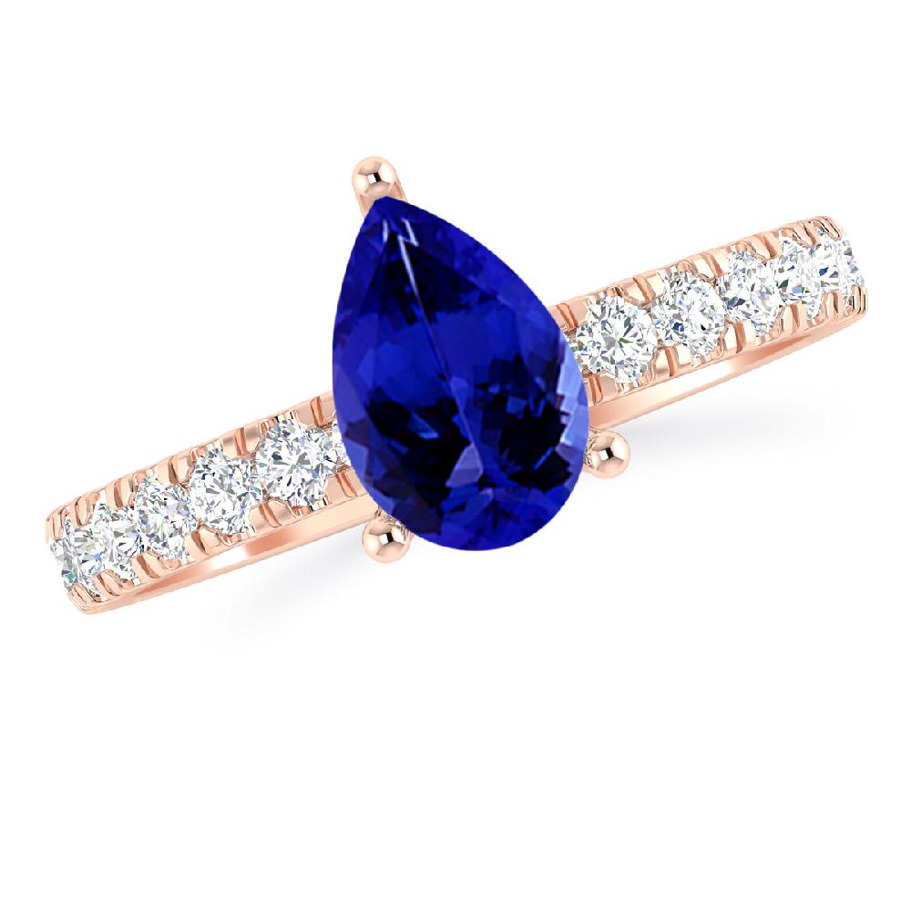 Rose Gold - Tanzanite