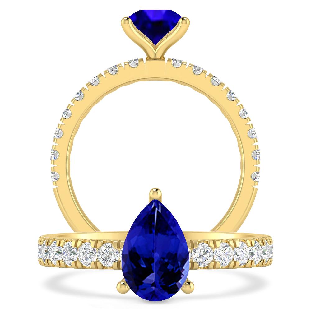 Yellow Gold - Tanzanite