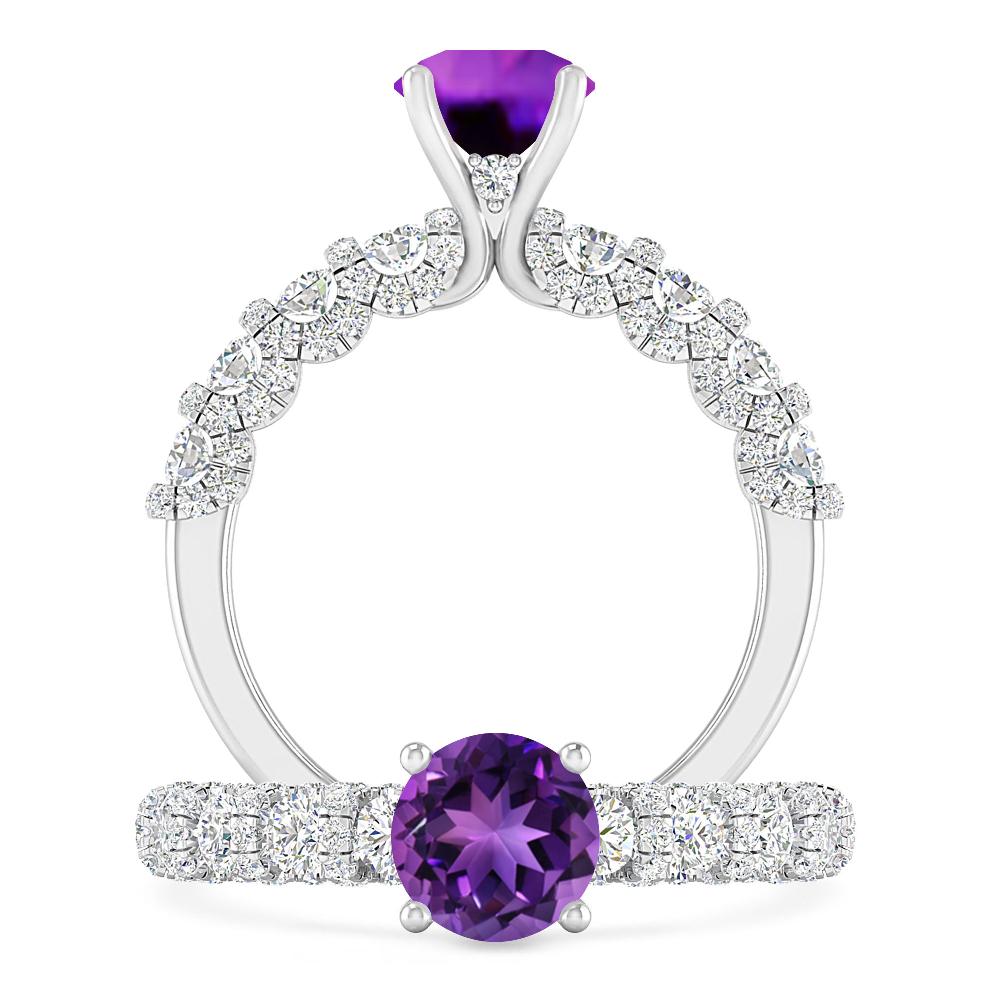 White Gold - Amethyst