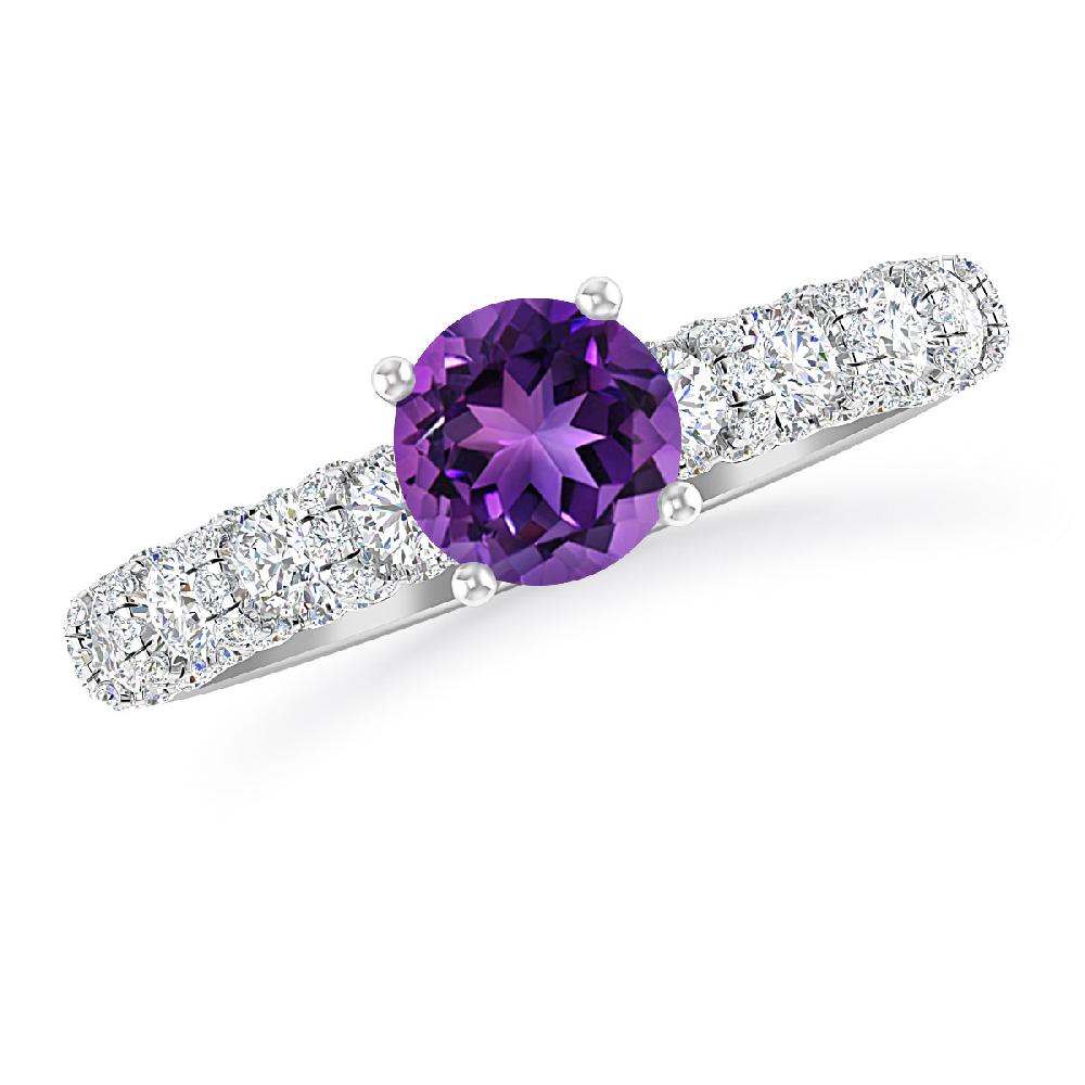 White Gold - Amethyst