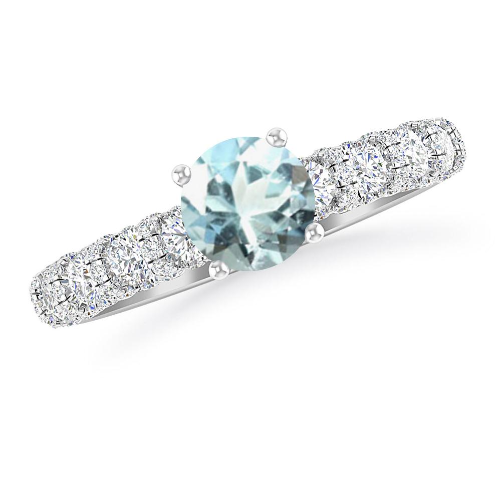 White Gold - Aquamarine