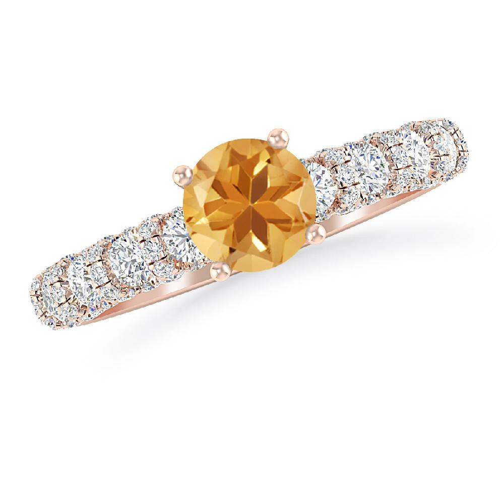 Rose Gold - Citrine