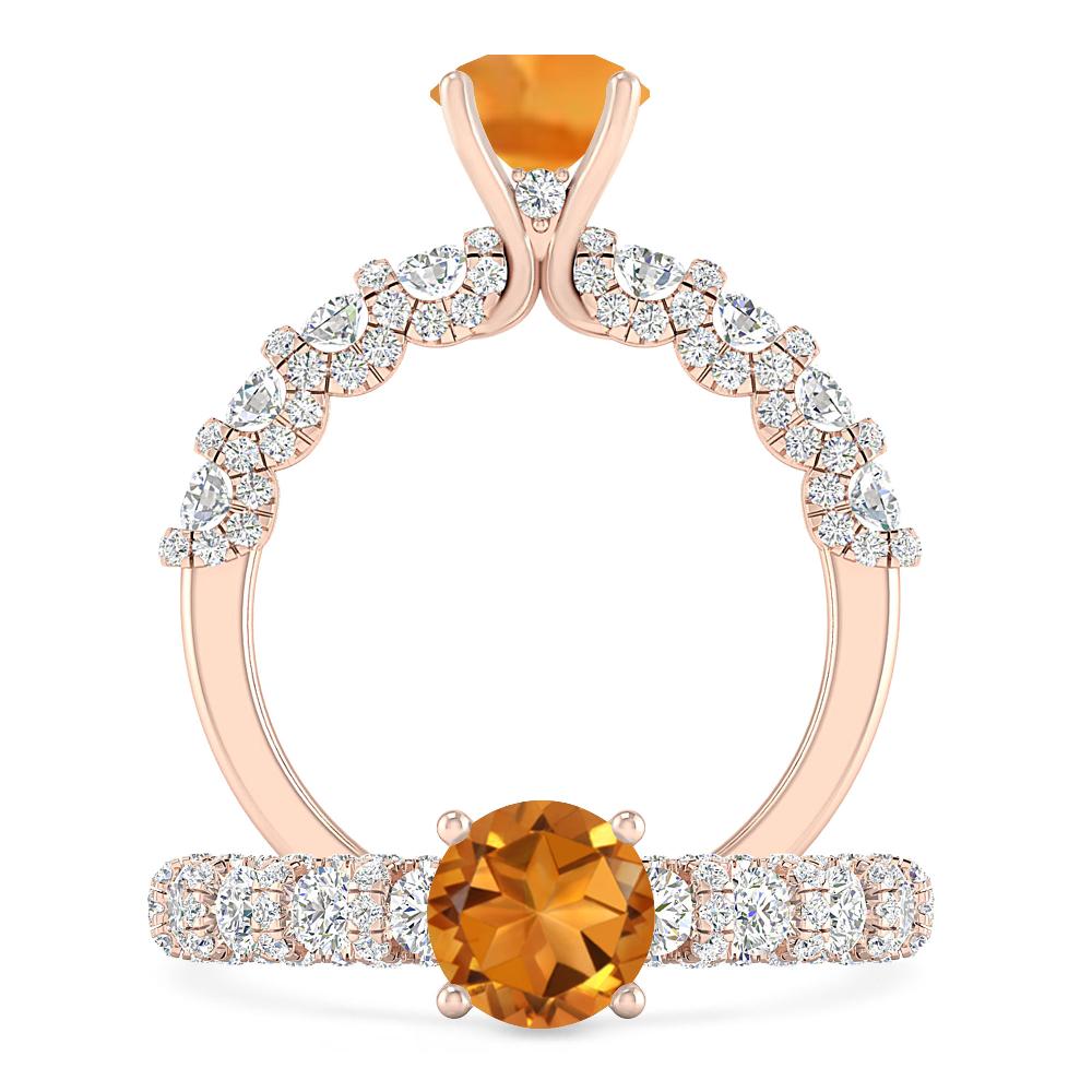 Rose Gold - Citrine