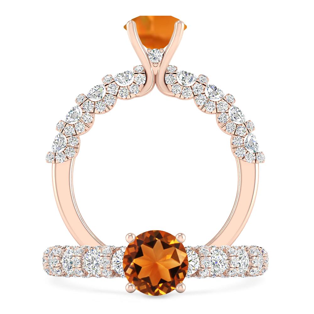 Rose Gold - Citrine